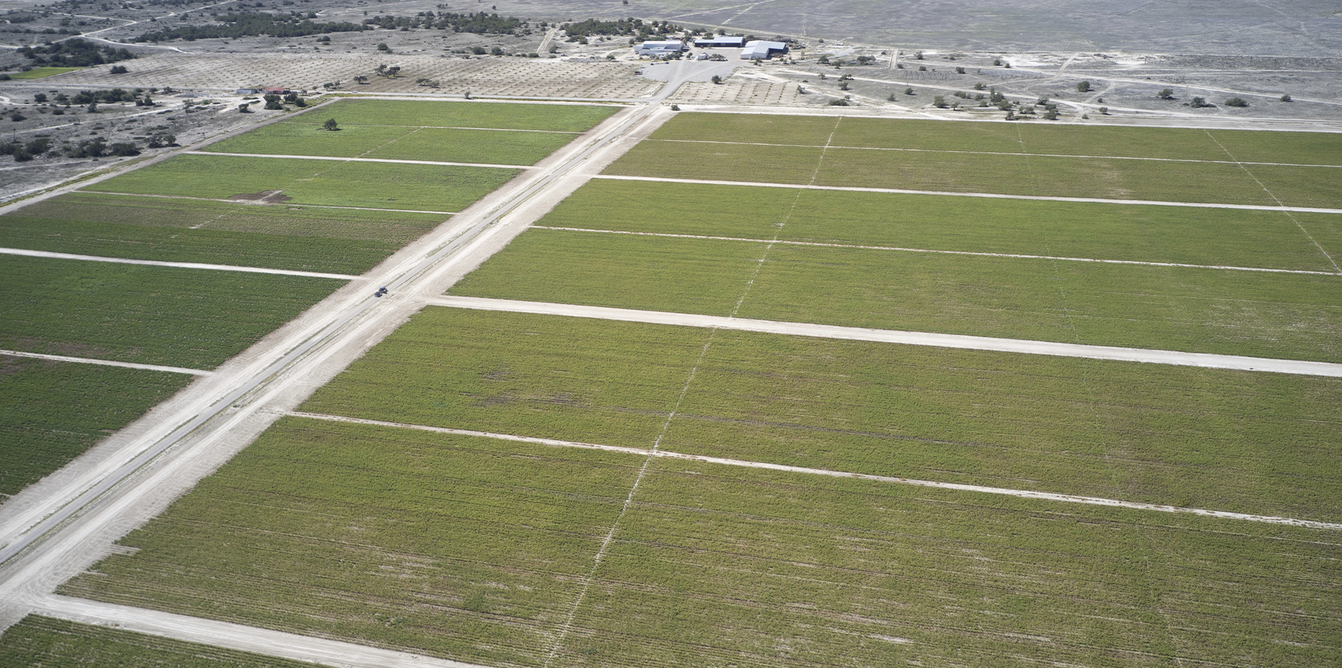 Parcelas agrícolas vistas desde arriba